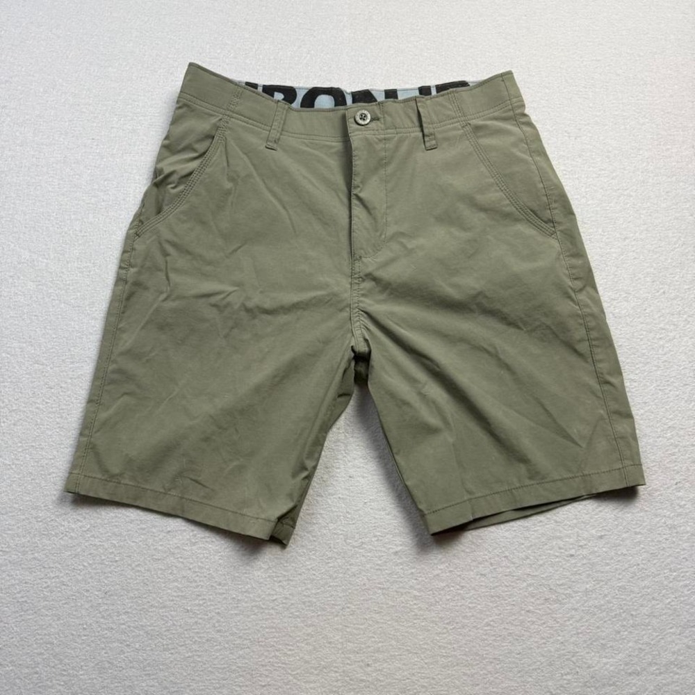 Men's Olive Green Shorts Size 31 Casual Chino Style